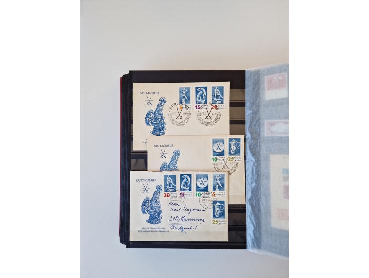 1949/90, umfangreiche gestempelte und zusätzlich postfrisch/ungebrauchte Sammlung mit einigen Doubletten und sehr vielen Brie