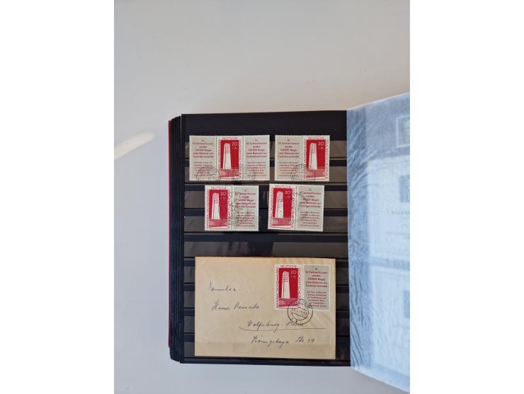 1949/90, umfangreiche gestempelte und zusätzlich postfrisch/ungebrauchte Sammlung mit einigen Doubletten und sehr vielen Brie