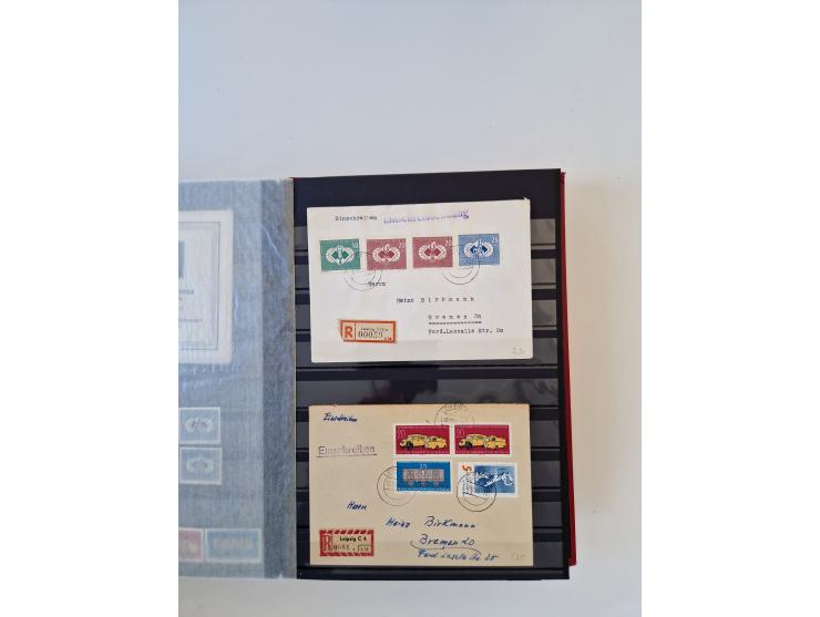 1949/90, umfangreiche gestempelte und zusätzlich postfrisch/ungebrauchte Sammlung mit einigen Doubletten und sehr vielen Brie