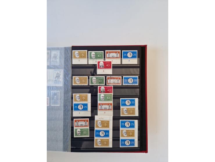 1949/90, umfangreiche gestempelte und zusätzlich postfrisch/ungebrauchte Sammlung mit einigen Doubletten und sehr vielen Brie