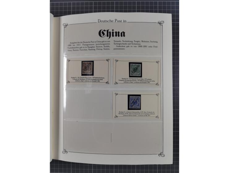 China bis Togo, postfrische Sammlung auf Abo-Karten mit u.a. DP China Mi.-Nr. 25-26I, Marokko Mi.-Nr. 18I/II (KB Jäschke-L. B