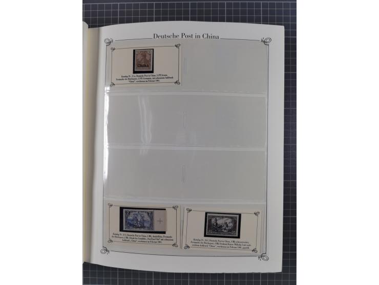 China bis Togo, postfrische Sammlung auf Abo-Karten mit u.a. DP China Mi.-Nr. 25-26I, Marokko Mi.-Nr. 18I/II (KB Jäschke-L. B