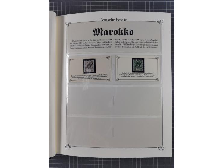 China bis Togo, postfrische Sammlung auf Abo-Karten mit u.a. DP China Mi.-Nr. 25-26I, Marokko Mi.-Nr. 18I/II (KB Jäschke-L. B