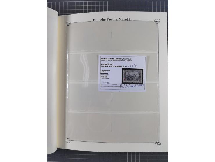 China bis Togo, postfrische Sammlung auf Abo-Karten mit u.a. DP China Mi.-Nr. 25-26I, Marokko Mi.-Nr. 18I/II (KB Jäschke-L. B