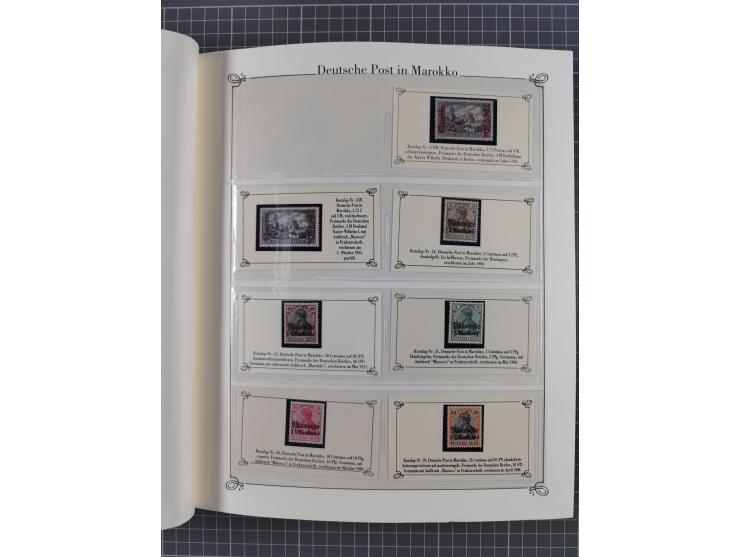 China bis Togo, postfrische Sammlung auf Abo-Karten mit u.a. DP China Mi.-Nr. 25-26I, Marokko Mi.-Nr. 18I/II (KB Jäschke-L. B