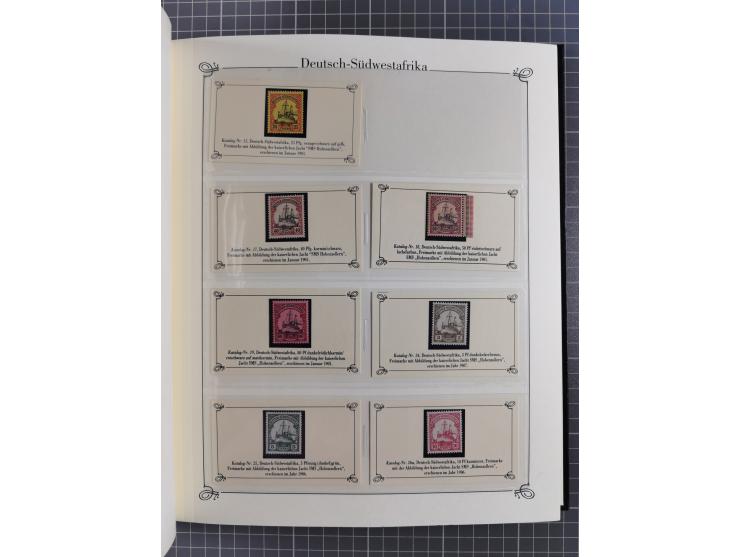 China bis Togo, postfrische Sammlung auf Abo-Karten mit u.a. DP China Mi.-Nr. 25-26I, Marokko Mi.-Nr. 18I/II (KB Jäschke-L. B