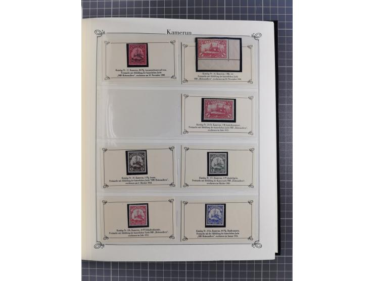 China bis Togo, postfrische Sammlung auf Abo-Karten mit u.a. DP China Mi.-Nr. 25-26I, Marokko Mi.-Nr. 18I/II (KB Jäschke-L. B