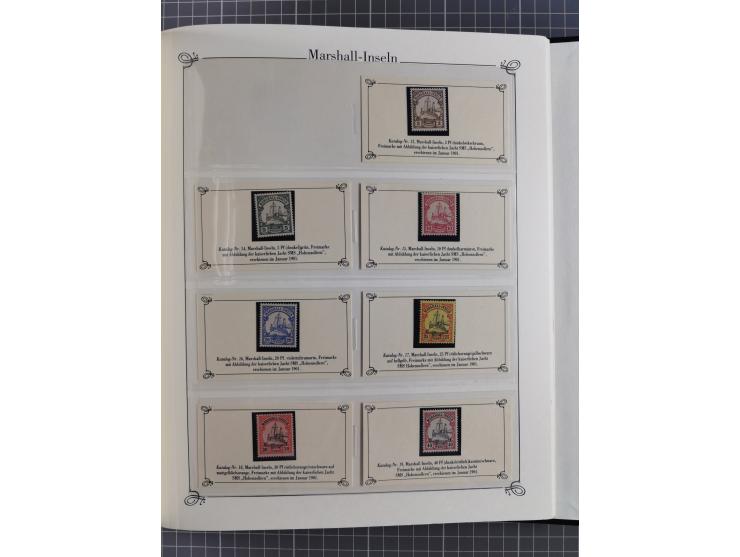 China bis Togo, postfrische Sammlung auf Abo-Karten mit u.a. DP China Mi.-Nr. 25-26I, Marokko Mi.-Nr. 18I/II (KB Jäschke-L. B