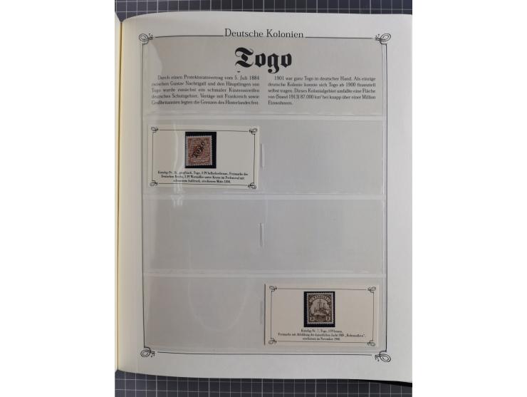 China bis Togo, postfrische Sammlung auf Abo-Karten mit u.a. DP China Mi.-Nr. 25-26I, Marokko Mi.-Nr. 18I/II (KB Jäschke-L. B