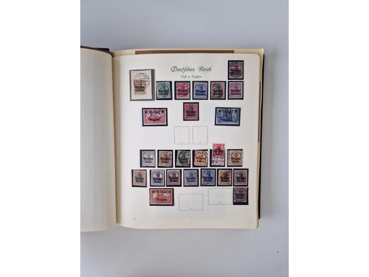 1914/45, ungebraucht/postfrische und gestempelte Sammlung Besetzung I. und II. Weltkrieg, Abstimmungsgebiete, Danzig und Meme