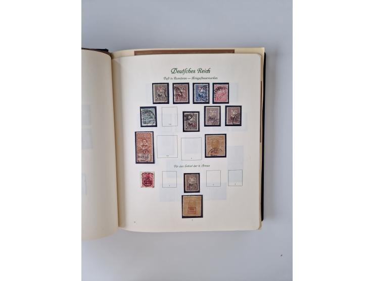 1914/45, ungebraucht/postfrische und gestempelte Sammlung Besetzung I. und II. Weltkrieg, Abstimmungsgebiete, Danzig und Meme