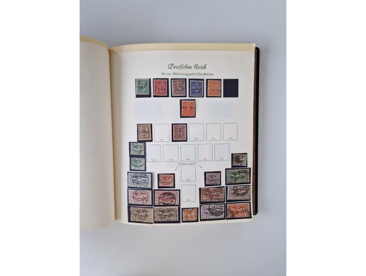 1914/45, ungebraucht/postfrische und gestempelte Sammlung Besetzung I. und II. Weltkrieg, Abstimmungsgebiete, Danzig und Meme