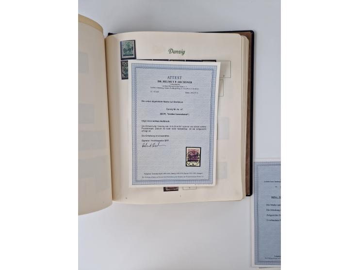 1914/45, ungebraucht/postfrische und gestempelte Sammlung Besetzung I. und II. Weltkrieg, Abstimmungsgebiete, Danzig und Meme