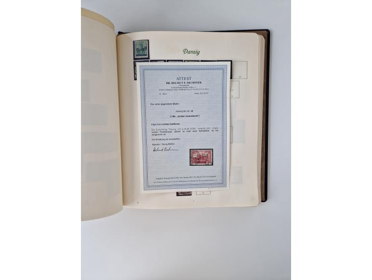 1914/45, ungebraucht/postfrische und gestempelte Sammlung Besetzung I. und II. Weltkrieg, Abstimmungsgebiete, Danzig und Meme