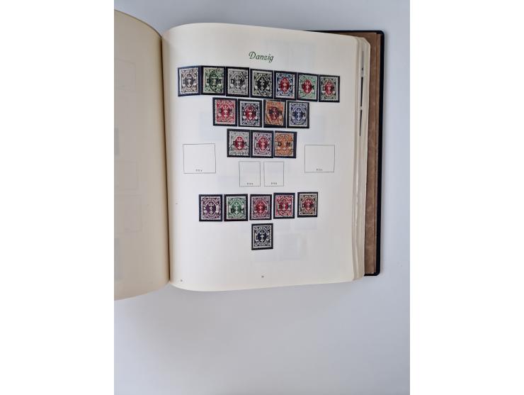 1914/45, ungebraucht/postfrische und gestempelte Sammlung Besetzung I. und II. Weltkrieg, Abstimmungsgebiete, Danzig und Meme