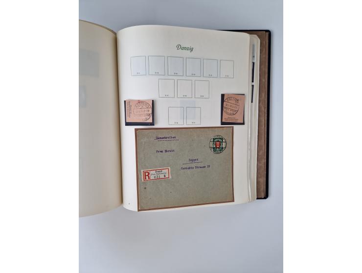 1914/45, ungebraucht/postfrische und gestempelte Sammlung Besetzung I. und II. Weltkrieg, Abstimmungsgebiete, Danzig und Meme