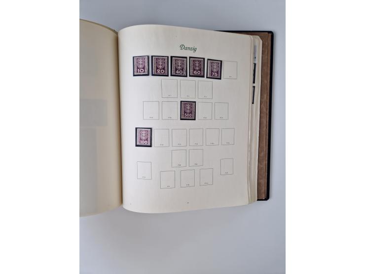 1914/45, ungebraucht/postfrische und gestempelte Sammlung Besetzung I. und II. Weltkrieg, Abstimmungsgebiete, Danzig und Meme