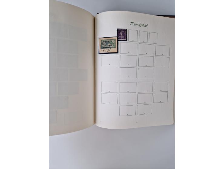 1914/45, ungebraucht/postfrische und gestempelte Sammlung Besetzung I. und II. Weltkrieg, Abstimmungsgebiete, Danzig und Meme