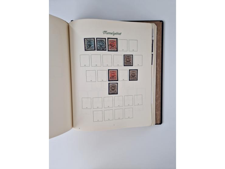 1914/45, ungebraucht/postfrische und gestempelte Sammlung Besetzung I. und II. Weltkrieg, Abstimmungsgebiete, Danzig und Meme