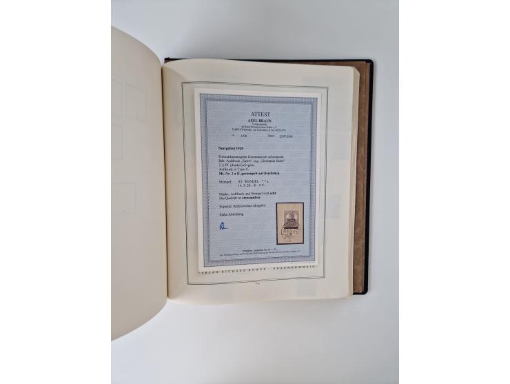 1914/45, ungebraucht/postfrische und gestempelte Sammlung Besetzung I. und II. Weltkrieg, Abstimmungsgebiete, Danzig und Meme