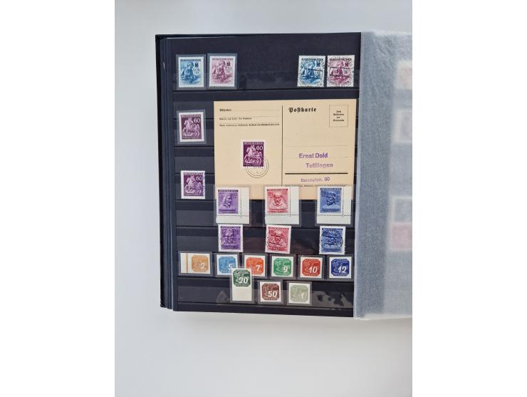 1914/45, ungebraucht/postfrische und gestempelte Sammlung Besetzung I. und II. Weltkrieg, Abstimmungsgebiete, Danzig und Meme