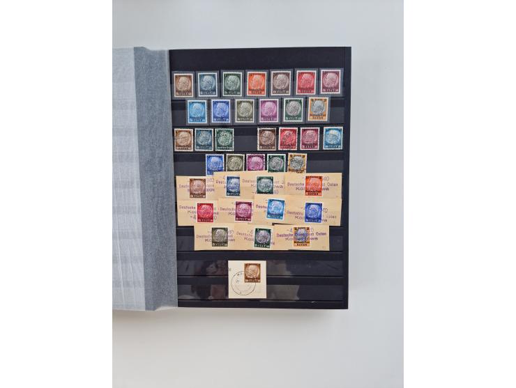 1914/45, ungebraucht/postfrische und gestempelte Sammlung Besetzung I. und II. Weltkrieg, Abstimmungsgebiete, Danzig und Meme