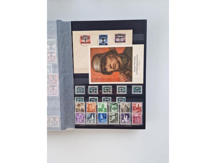 1914/45, ungebraucht/postfrische und gestempelte Sammlung Besetzung I. und II. Weltkrieg, Abstimmungsgebiete, Danzig und Meme