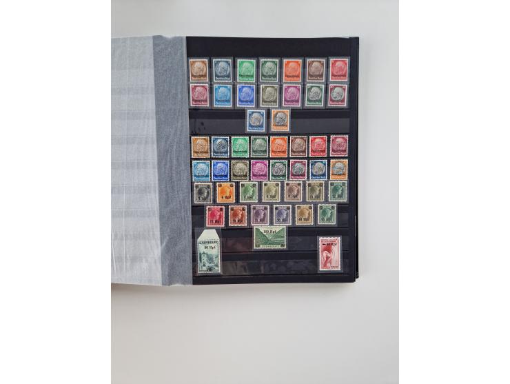 1914/45, ungebraucht/postfrische und gestempelte Sammlung Besetzung I. und II. Weltkrieg, Abstimmungsgebiete, Danzig und Meme