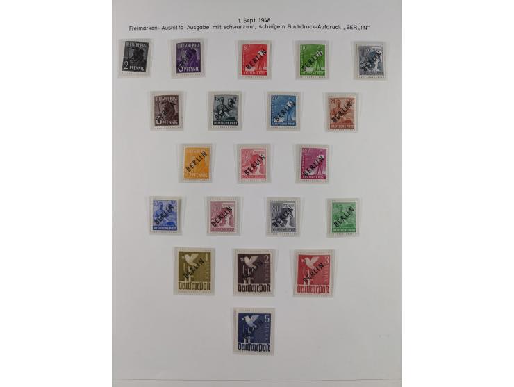 1948/82, in den Hauptnummern kpl. postfrische und zusätzlich gestempelte Sammlung, alle postfrischen Marken bis Mi.-Nr. 74 un