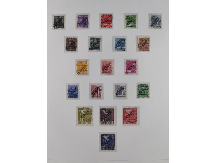 1948/82, in den Hauptnummern kpl. postfrische und zusätzlich gestempelte Sammlung, alle postfrischen Marken bis Mi.-Nr. 74 un