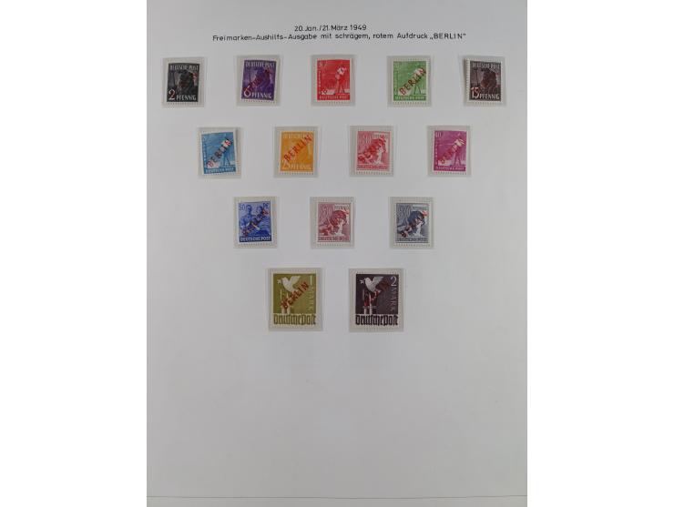 1948/82, in den Hauptnummern kpl. postfrische und zusätzlich gestempelte Sammlung, alle postfrischen Marken bis Mi.-Nr. 74 un