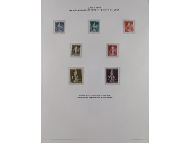 1948/82, in den Hauptnummern kpl. postfrische und zusätzlich gestempelte Sammlung, alle postfrischen Marken bis Mi.-Nr. 74 un