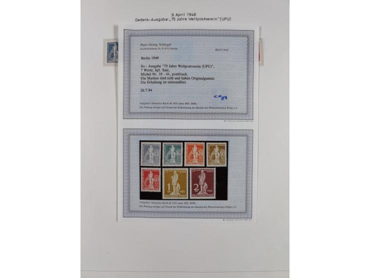1948/82, in den Hauptnummern kpl. postfrische und zusätzlich gestempelte Sammlung, alle postfrischen Marken bis Mi.-Nr. 74 un