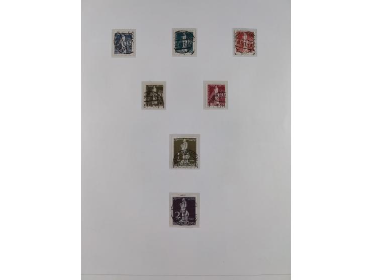 1948/82, in den Hauptnummern kpl. postfrische und zusätzlich gestempelte Sammlung, alle postfrischen Marken bis Mi.-Nr. 74 un