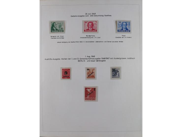 1948/82, in den Hauptnummern kpl. postfrische und zusätzlich gestempelte Sammlung, alle postfrischen Marken bis Mi.-Nr. 74 un