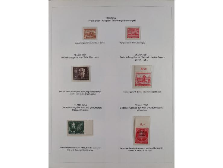 1948/82, in den Hauptnummern kpl. postfrische und zusätzlich gestempelte Sammlung, alle postfrischen Marken bis Mi.-Nr. 74 un