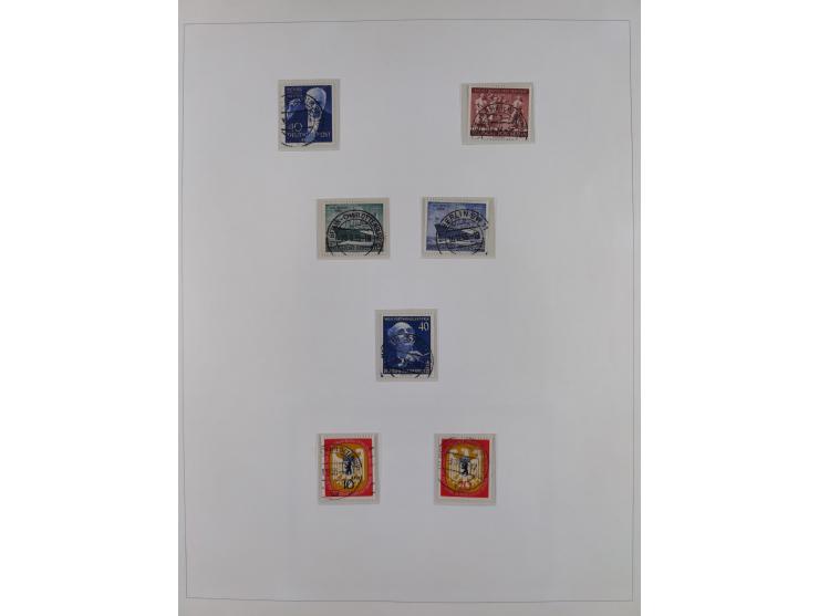 1948/82, in den Hauptnummern kpl. postfrische und zusätzlich gestempelte Sammlung, alle postfrischen Marken bis Mi.-Nr. 74 un