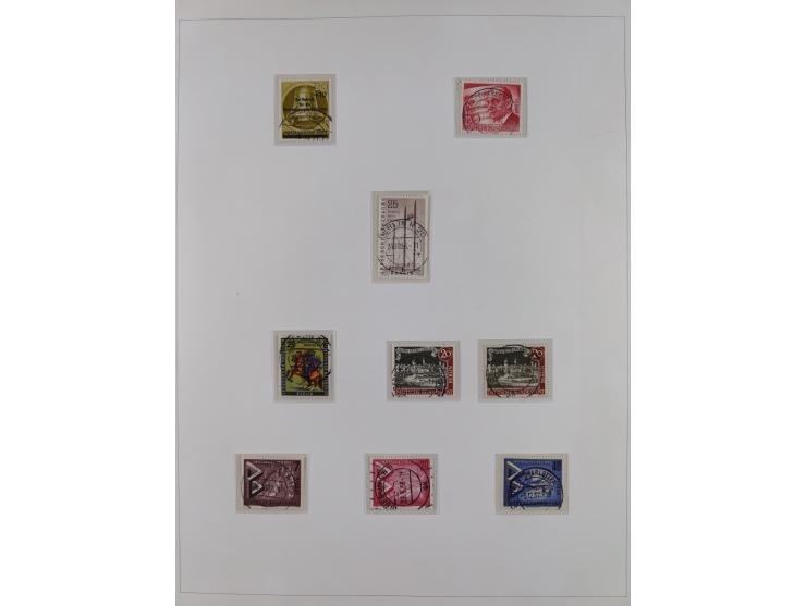 1948/82, in den Hauptnummern kpl. postfrische und zusätzlich gestempelte Sammlung, alle postfrischen Marken bis Mi.-Nr. 74 un