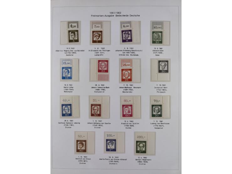 1948/82, in den Hauptnummern kpl. postfrische und zusätzlich gestempelte Sammlung, alle postfrischen Marken bis Mi.-Nr. 74 un