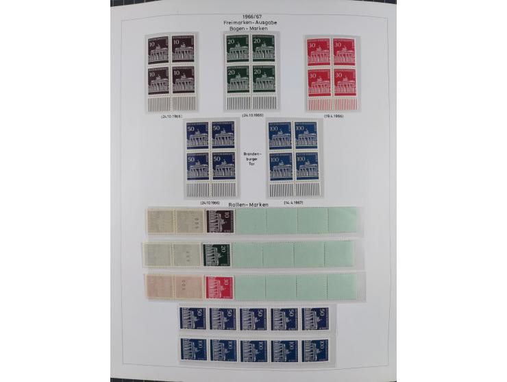 1948/82, in den Hauptnummern kpl. postfrische und zusätzlich gestempelte Sammlung, alle postfrischen Marken bis Mi.-Nr. 74 un