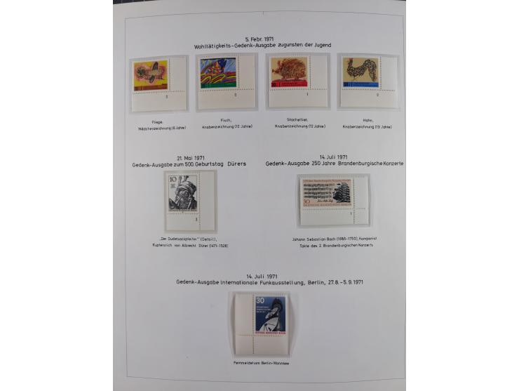 1948/82, in den Hauptnummern kpl. postfrische und zusätzlich gestempelte Sammlung, alle postfrischen Marken bis Mi.-Nr. 74 un