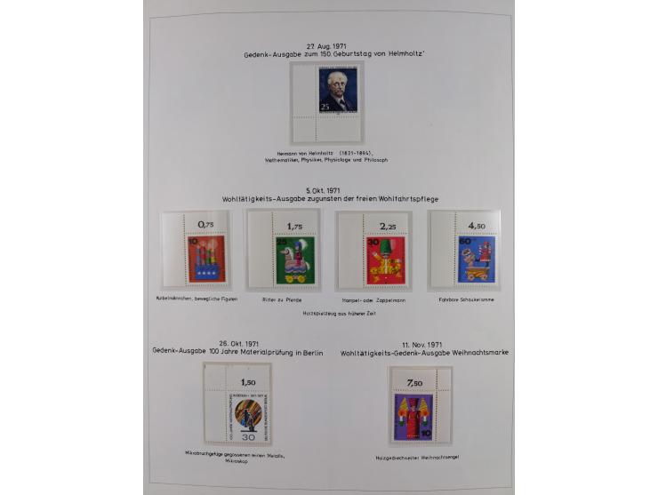 1948/82, in den Hauptnummern kpl. postfrische und zusätzlich gestempelte Sammlung, alle postfrischen Marken bis Mi.-Nr. 74 un