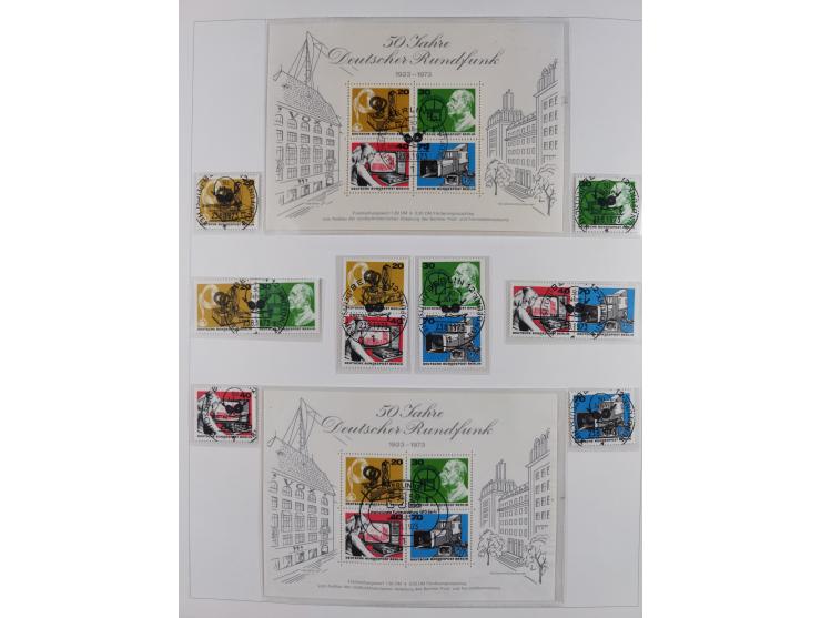 1948/82, in den Hauptnummern kpl. postfrische und zusätzlich gestempelte Sammlung, alle postfrischen Marken bis Mi.-Nr. 74 un