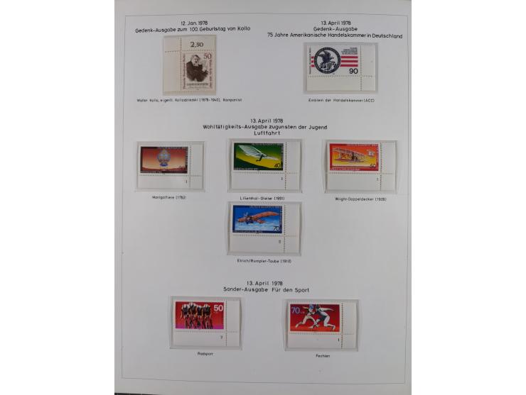 1948/82, in den Hauptnummern kpl. postfrische und zusätzlich gestempelte Sammlung, alle postfrischen Marken bis Mi.-Nr. 74 un