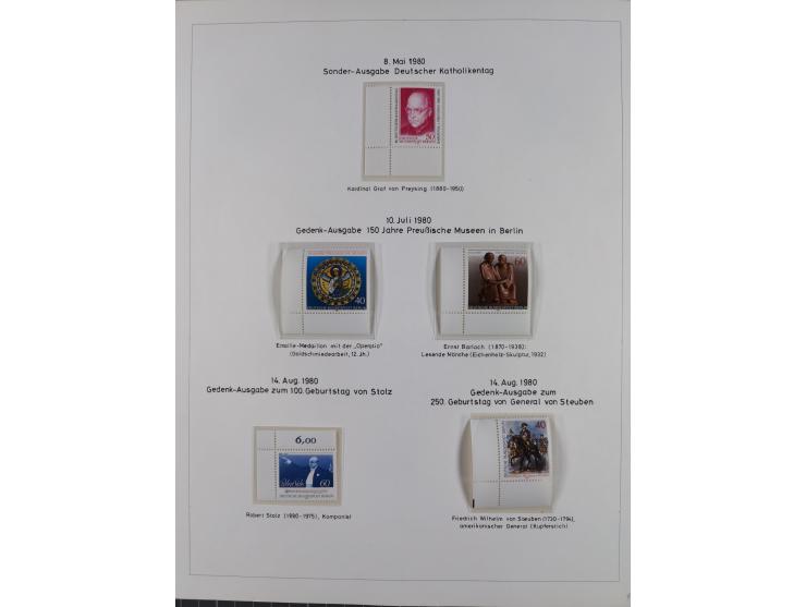 1948/82, in den Hauptnummern kpl. postfrische und zusätzlich gestempelte Sammlung, alle postfrischen Marken bis Mi.-Nr. 74 un