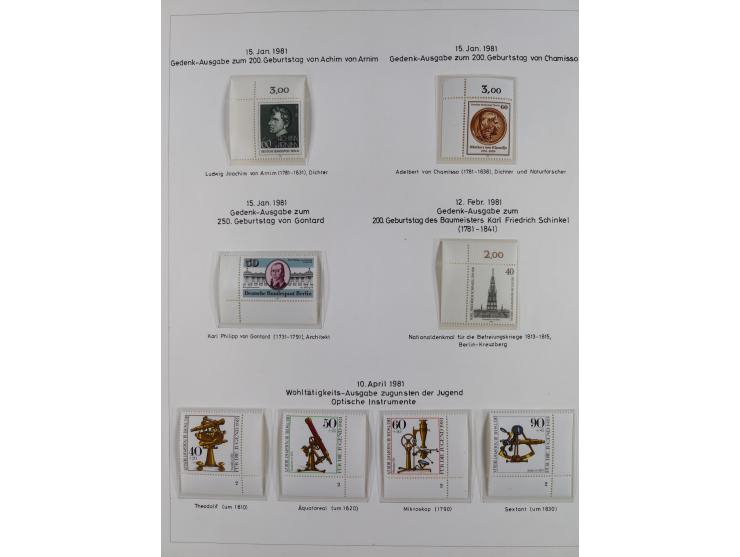 1948/82, in den Hauptnummern kpl. postfrische und zusätzlich gestempelte Sammlung, alle postfrischen Marken bis Mi.-Nr. 74 un