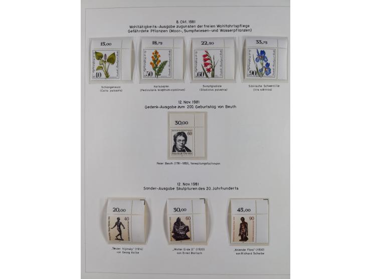 1948/82, in den Hauptnummern kpl. postfrische und zusätzlich gestempelte Sammlung, alle postfrischen Marken bis Mi.-Nr. 74 un