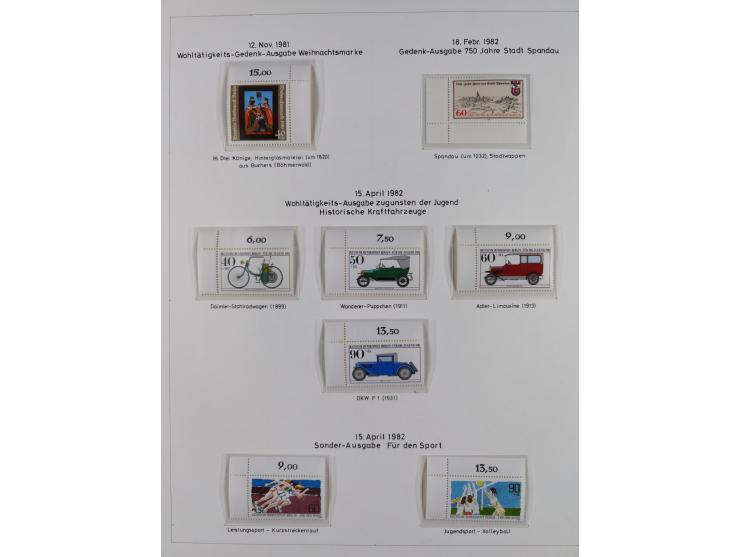 1948/82, in den Hauptnummern kpl. postfrische und zusätzlich gestempelte Sammlung, alle postfrischen Marken bis Mi.-Nr. 74 un