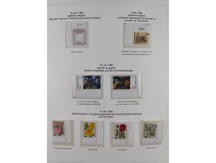 1948/82, in den Hauptnummern kpl. postfrische und zusätzlich gestempelte Sammlung, alle postfrischen Marken bis Mi.-Nr. 74 un