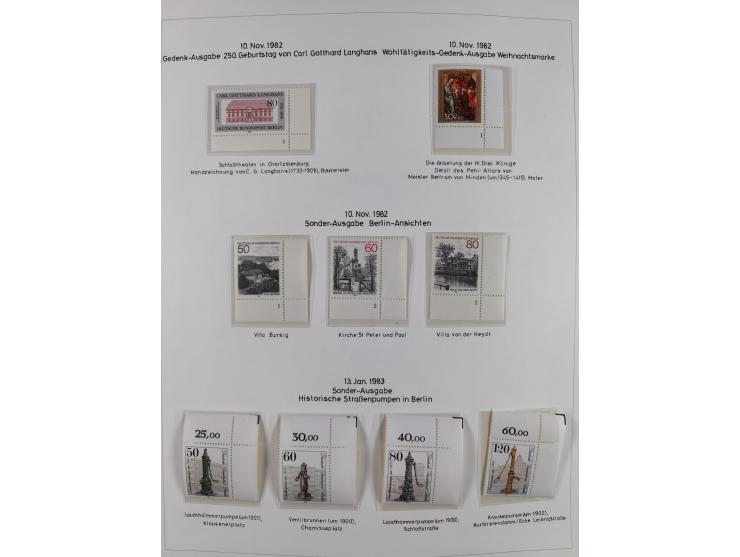 1948/82, in den Hauptnummern kpl. postfrische und zusätzlich gestempelte Sammlung, alle postfrischen Marken bis Mi.-Nr. 74 un